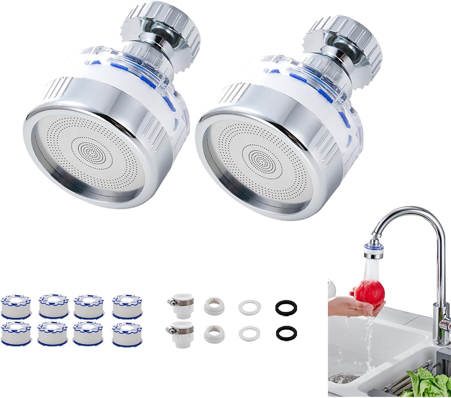 2-Pack Sink Faucet Filter